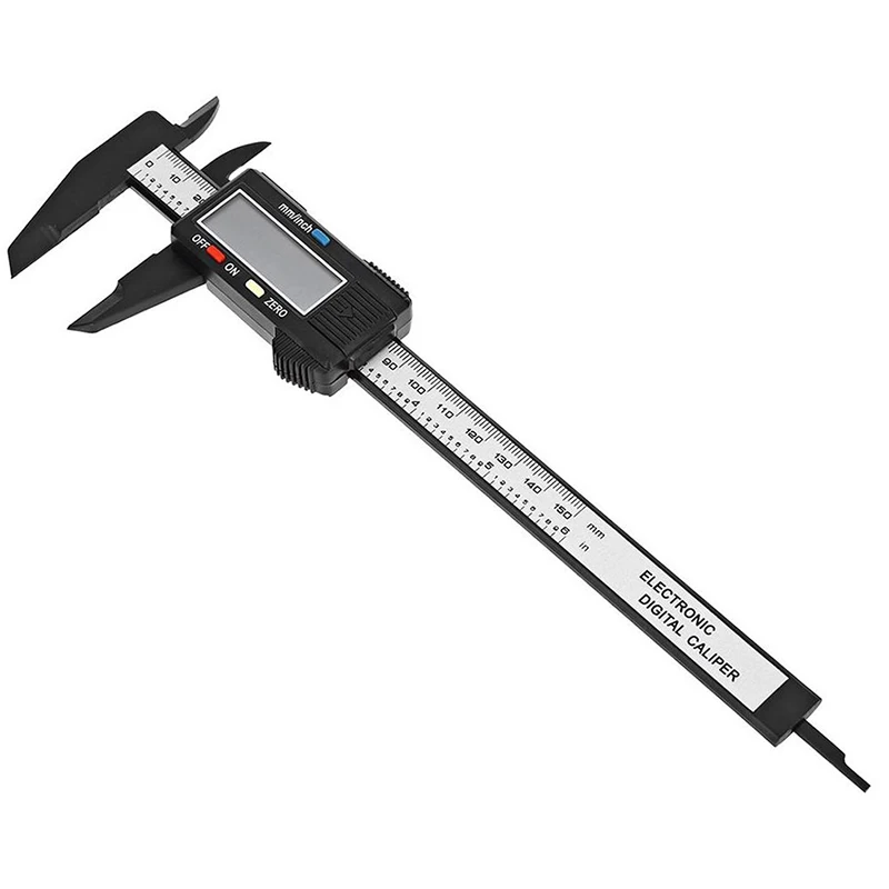 

6 Inch 150MM LCD Display Digital Vernier Caliper Electronic Carbon Measuring Tools Micrometer Hand Tools Precise Measurement