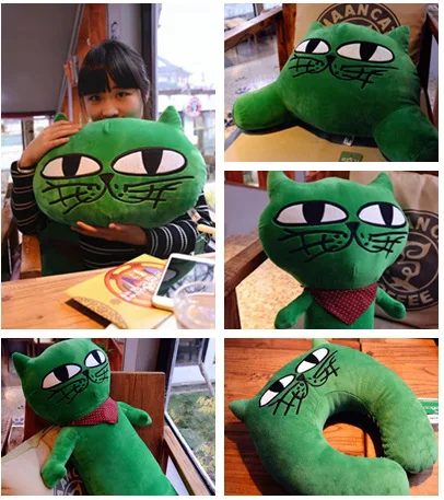 

1PC OK CAT PLUSH TOY OKCAT PILLOW WINTER HANDS PILLOW OFFICE U PILLOW PLUSH DOLLS kids toys