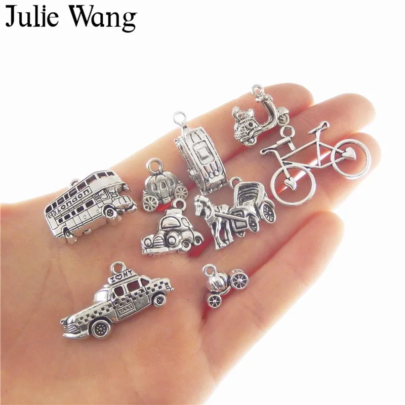 10 шт. подвески Julie Wang из сплава для мотоциклов автомобилей и велосипедов античное