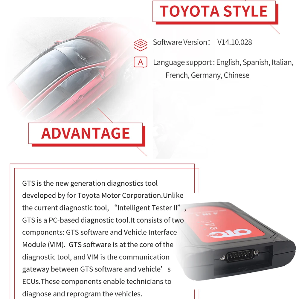 OTC Plus 3 в 1 GTS TIS3 сканер диагностические инструменты для автомобилей forToyoya IT3 V14.20.019