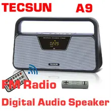TECSUN A9 FM стерео радио приём светодиодный цифровой дисплей MP3 плеер компьютерная Колонка радио приемник портативное радио