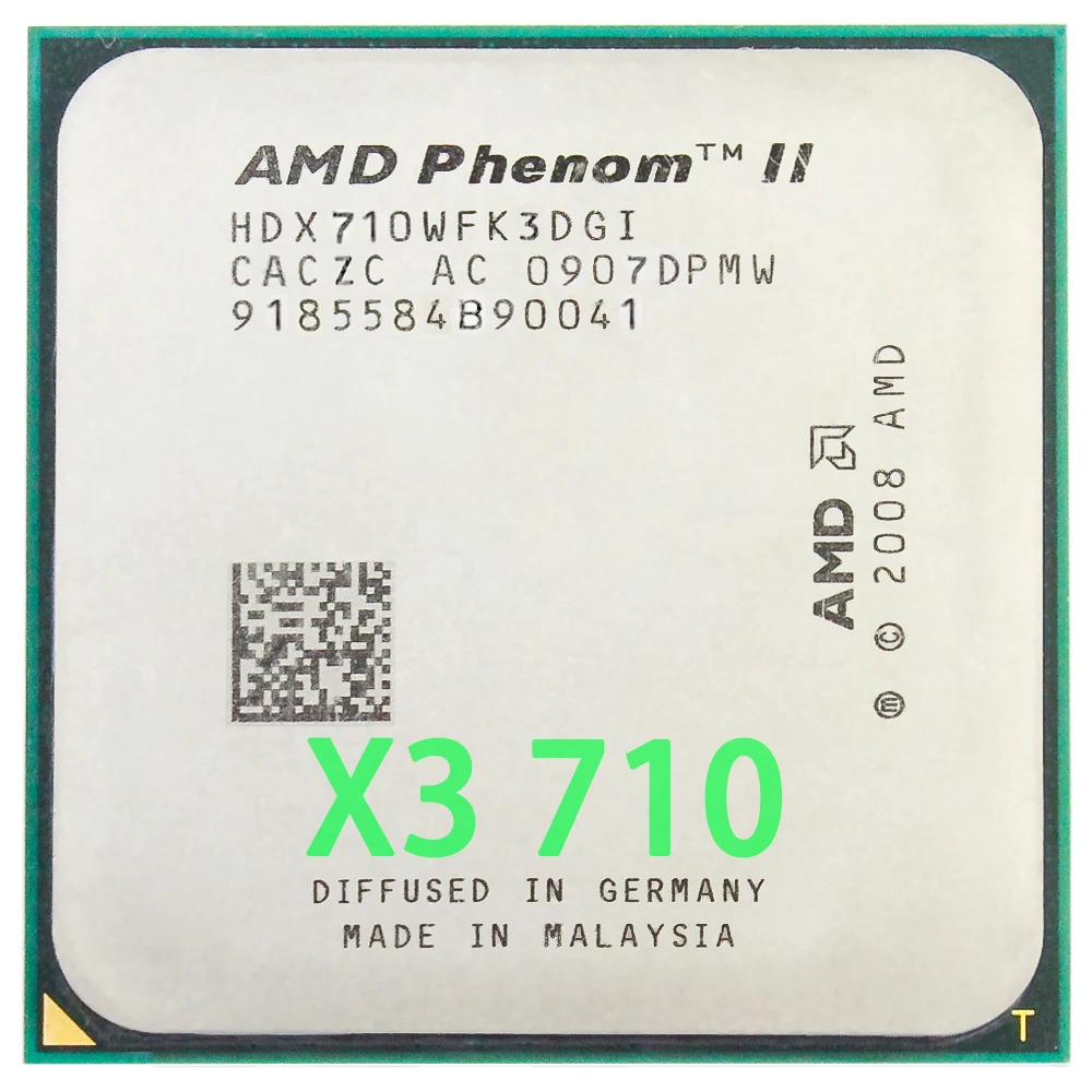 AMD Phenom II X3 710 Triple Core CPU Processor 2.6Ghz/ 6M/95W/2000GHz ...