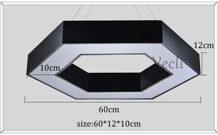 36 Вт Горячие Модные шестигранные светодиодные подвесные лампы, Геометрическая Люстра для офиса, столовой, гостиной, спальни, кухни, светильник