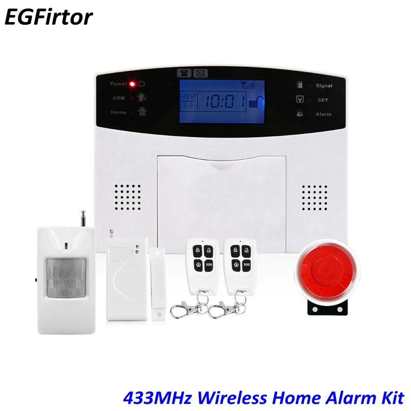 APP Control Home Alarm System English Spanish Russian Voice Smart Home