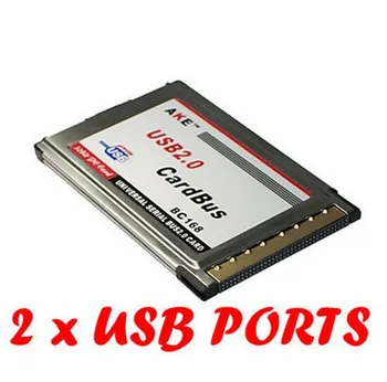 

PCMCIA to USB2.0 CardBus 2 Port 480M Card Adapter for Laptop PC Notebook