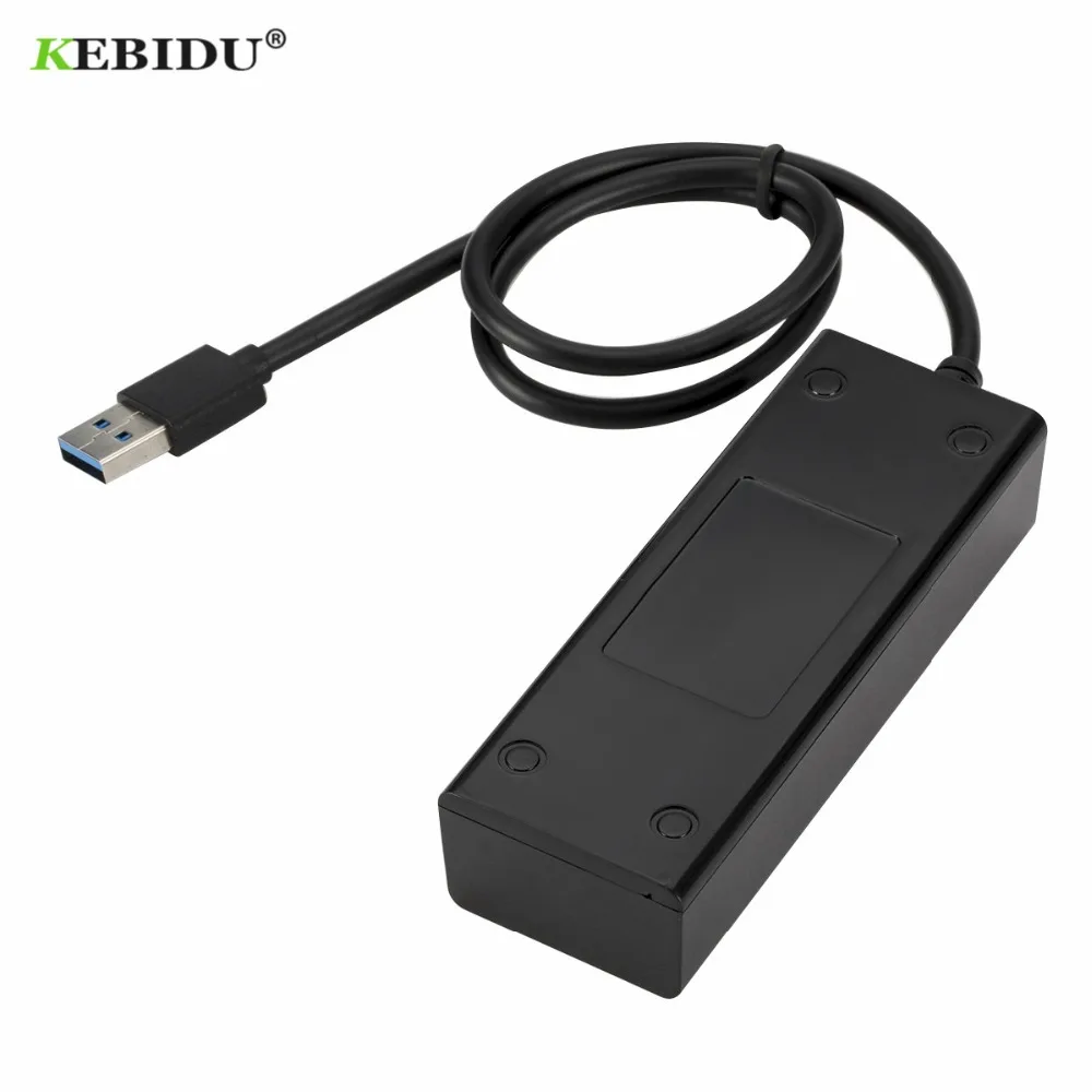 KEBIDU 4 порта Высокоскоростной концентраторы Высокоскоростной 4-портовый USB 3,0 Multi HUB разветвитель расширения для настольных ПК ноутбук адаптер usb-концентратор