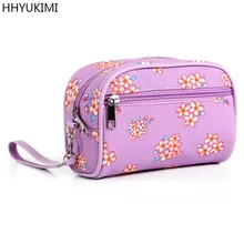 Hhyukimi Brand Fashion Водонепроницаемый Для женщин косметический дорожная Портативная сумка для макияжа, органайзер, личная гигиена косметички