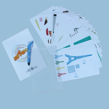 

KEMBONA 3d pen printing model paper with 40 designs make children easy learn how to work out with a 3d pen