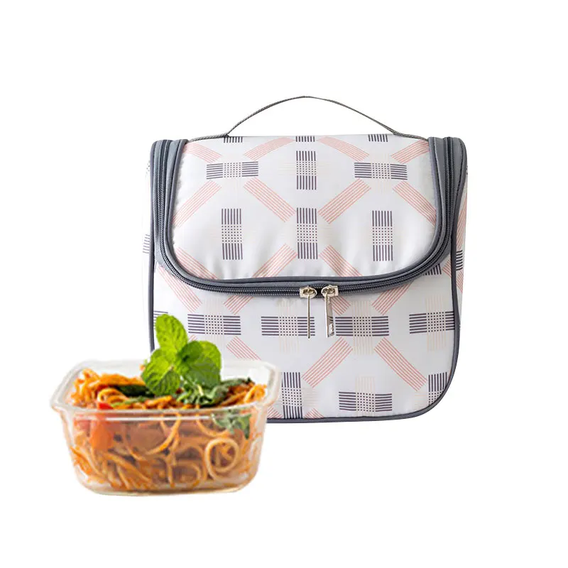 

Fresh Cooler Lunch Bags Insulated Solid Thermal Lunch Box Thickened Oxford Food Picnic Bag Cooler Tote Handbags for Men Women