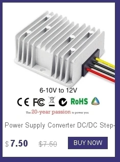Водонепроницаемый 6 в 12 В преобразователь питания DC/DC повышающий 6 в/8 В/10 В до 12V5A модуль управления автомобиля 12 в преобразователь для автомобиля