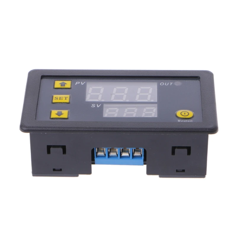 

12V Cycle Timer Digital LED Dual Display 0-999 Minutes Timing Delay Relay Module