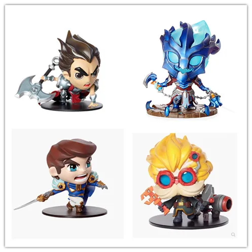 

Game 8 styles PVC Action figure Heimerdinger Lulu Vi Galen Darius Thresh Collectible Model Toy In stock