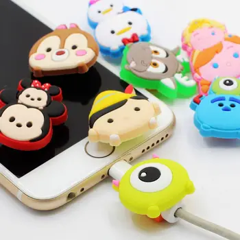 

Cartoon USB Charger Cable Organizer Cable Protector For iPhone Headphone data line saver Protection for samsung huawei xiaomi