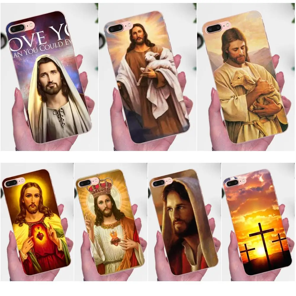 

For Xiaomi Redmi Note 2 3 3S 4 4A 4X 5 5A 6 6A Pro Plus TPU Pattern Case Cover Jesus On Sell Lovely Excellent