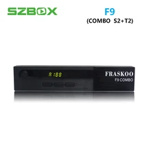 FRASKOO F9 Digital Satellite Receiver COMBO DVB-S2 DVB-T2 HD Terrestrial Receiver Support Cccam Newcam PowerVu Biss key TV Box