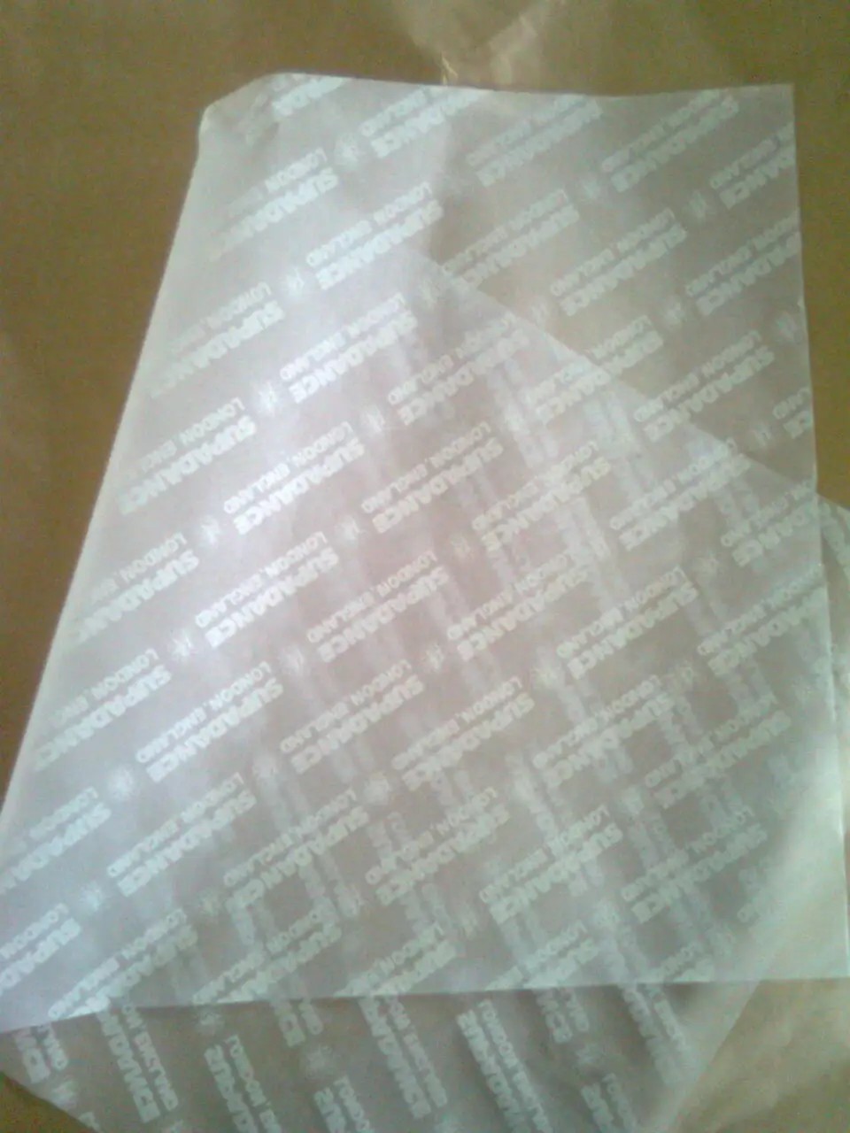 Custom Printed Logo Gift Wax Paper Moisture Proof Wrapping Paper