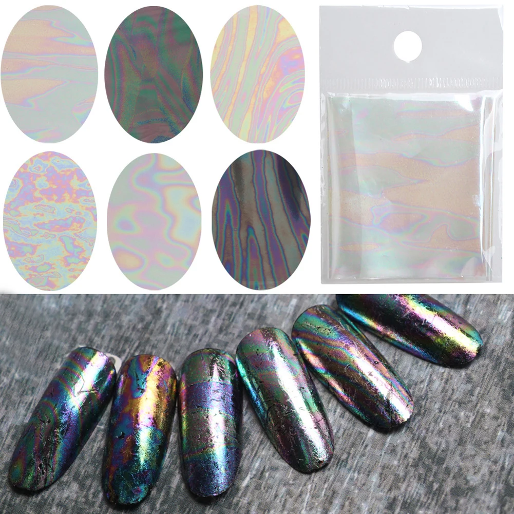 

20Sheets New Nail Vinyls Hollow Irregular Grid Stencil Reusable Manicure Stickers Stamping Template Nail Art Tools STZK01-24