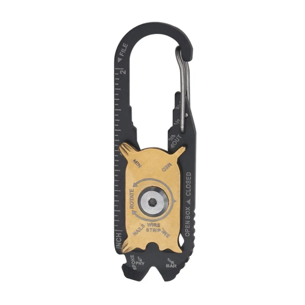

20 In 1 Multifunctional Carabiner Survive Tool Key Chain Hook Utility Ring Outdoor Camping Climbing Hiking Equipment Buckles Hot