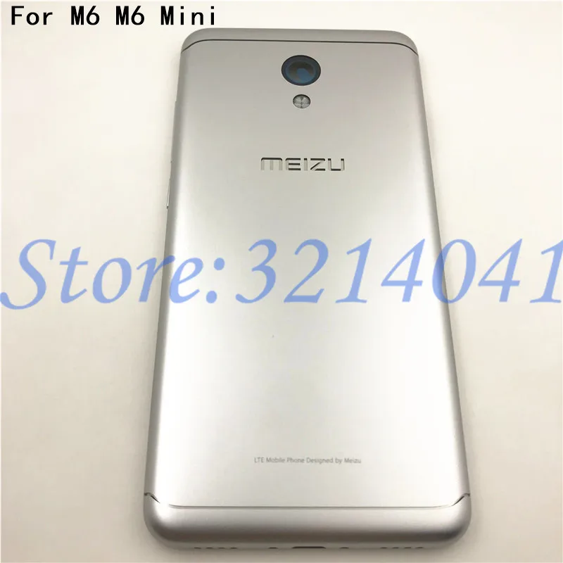 5,2 дюйма для Meizu M6 m6 mini M711H M711Q Металлическая задняя крышка для аккумулятора запасные части чехол+ кнопки объектив камеры+ боковые клавиши