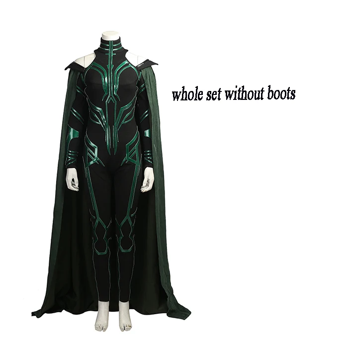 MANLUYUNXIAO Movie Thor 3 Costume Hela cosplay Costume Thor Ragnarok cosplay Costume женские костюмы на Хэллоуин для взрослых - Цвет: whole without boots