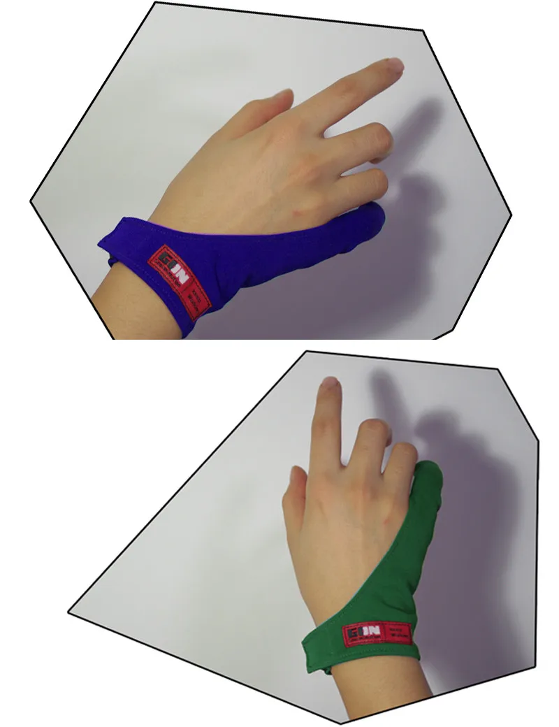 Мужской размер Серый Черный Красный 1 палец противообрастающие перчатки wacom рисунок написание картины цифровые перчатки для планшета