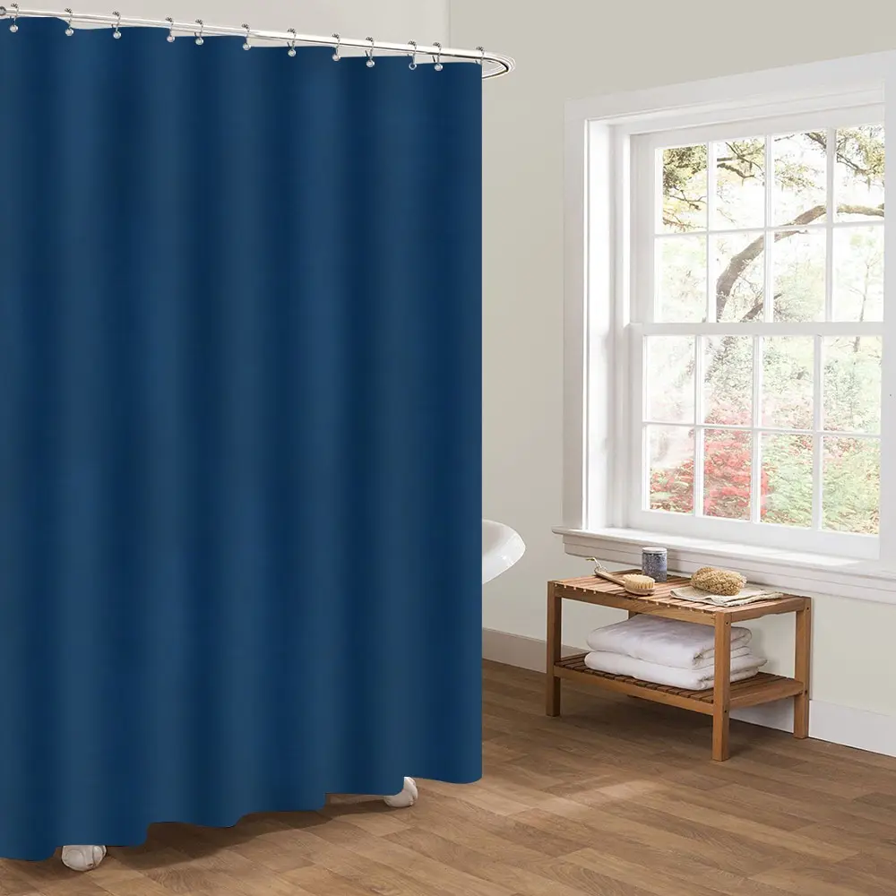 

Polyester Waterproof Shower Curtain Decorative Privacy Protection Shower Curtain For Bathroom with 12pcs Hooks Bath Curtains