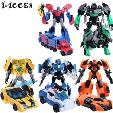 Anime Series 4 Toys Plastic ABS Deformation font b Robot b font font b Car b