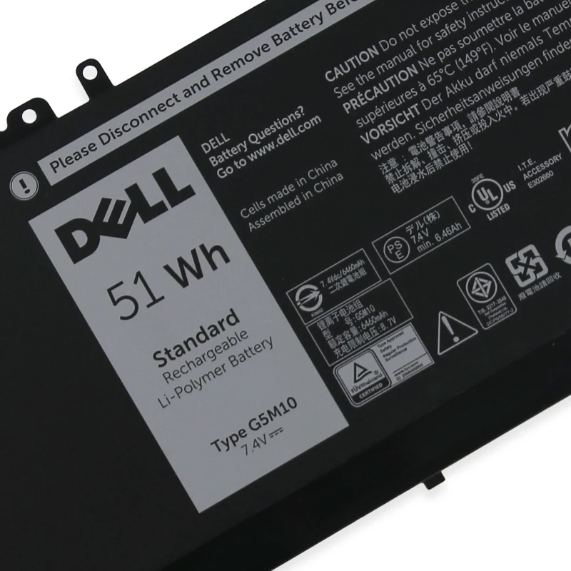 Dell новое устройство замено ноутбука Батарея для DELL Latitude E5450 E5470 E5550 E5570 8V5GX R9XM9 WYJC2 1KY05 7,4 V 51wh G5M10