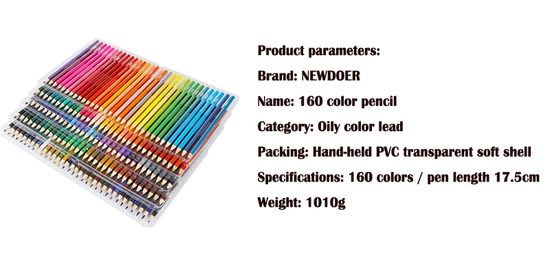 NEWDOER 160 разные цветные карандаши Lapis De Cor профессиональный художественный карандаш для рисования эскиз художественный канцелярский карандаш