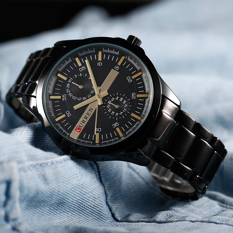 

CURREN Watches Men Luxury Brand Fashion Sport Military Quart Full Steel Business Waterproof Clock men Watch Relogio Masculino
