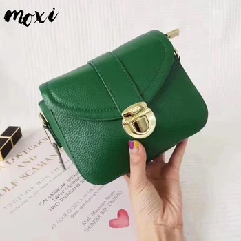 

Moxi Female Mini Bag Genuine Cow Leather Women Evening Bag Girls Flap Hand Bag Fashion Casual Clutch Messenger Bag