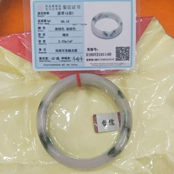

Zheru Jewelry Pure Natural Jadeite Bracelet Elegant Double Color 54-62mm Female Gift Give Class A National Certificate