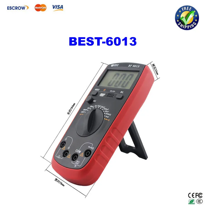 

BEST-6013 digital Capacitance meter, 200pf to 20mf