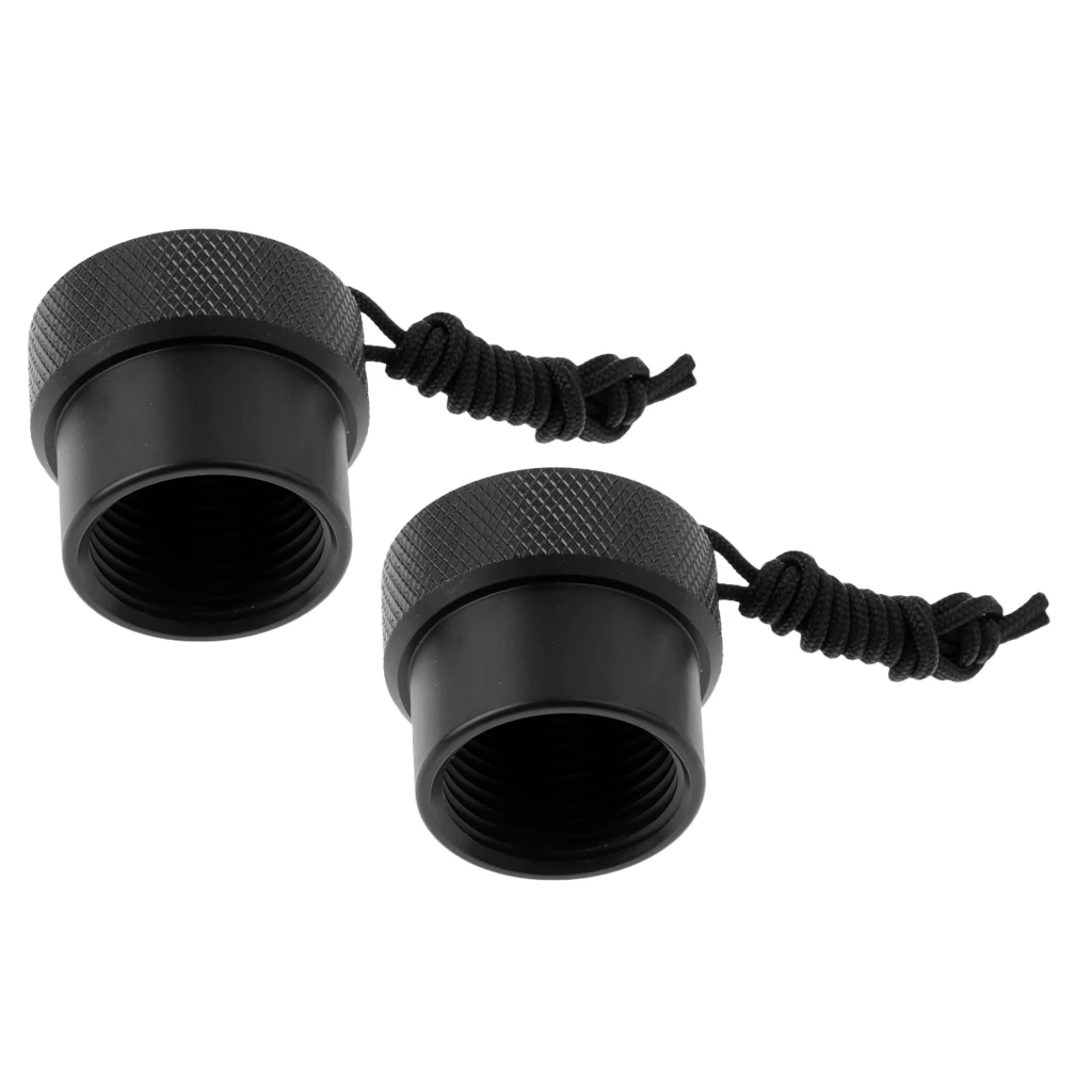2Pc Scuba Diving Dive Tank Valve Dust Plug Protection Thread Cap Accessories Dive Threaded Dust Plug 
