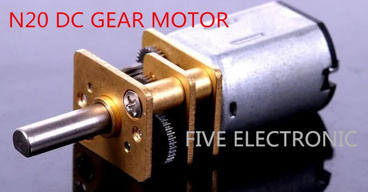 

N20 DC GEAR MOTOR, 3V,use for toy car \intelligent robot\model plane Reducer Motor with different RPM