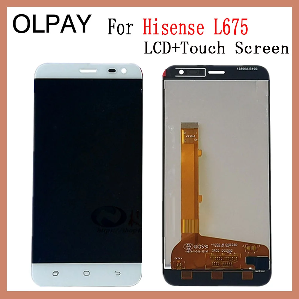 

OLPAY 5.0" New Original For Hisense L675 CellPhone LCD Display + Touch Screen Digitizer Assembly Replacement Glass