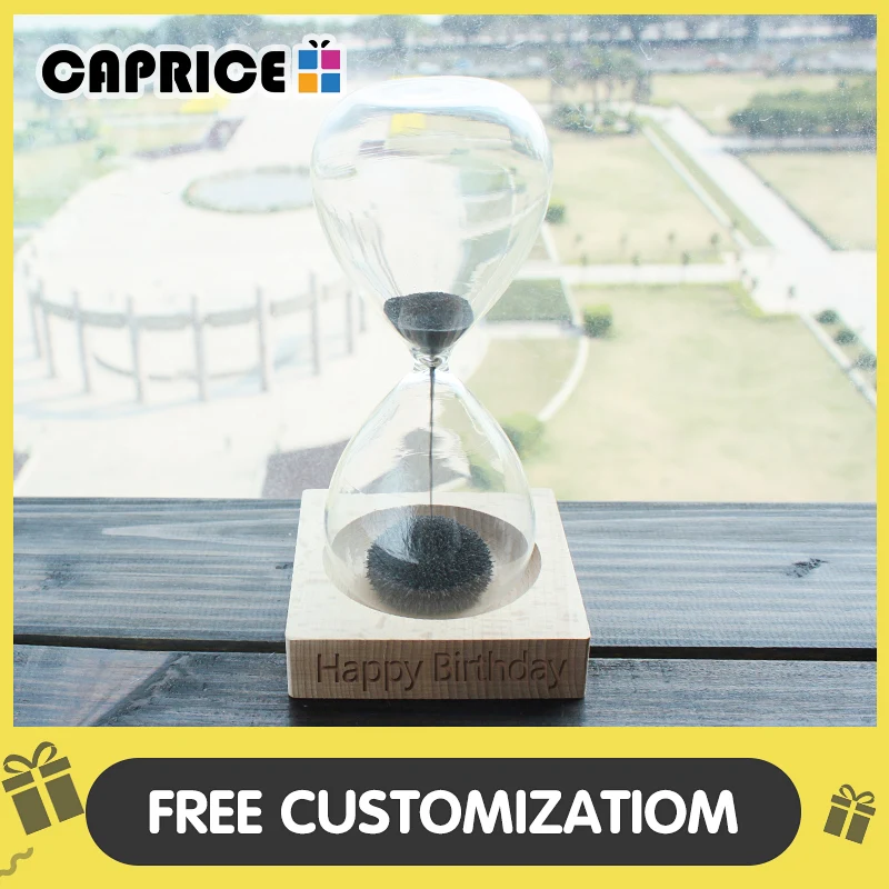 

Magnetic Hourglass Sand Hourglass Count Down Timer Desk Clock Ampulheta Home Decor Magnetic Timer Decoration Accessories SLCT-MZ