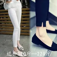 4xl plus size pants women summer style 2016 bermuda feminina thin black white leggings pants female A0788