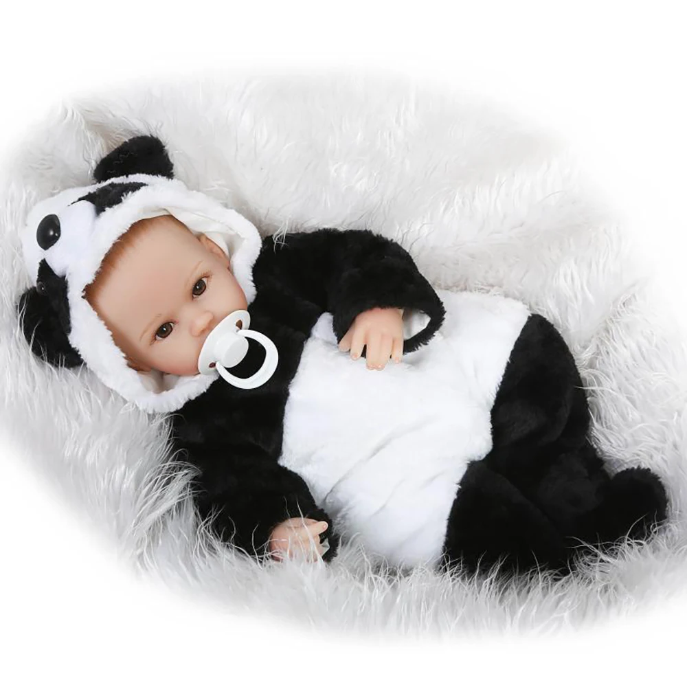NPK 40 см 16 дюймов силиконовые Reborn Baby Doll игрушки реалистичное касание хлопок тело