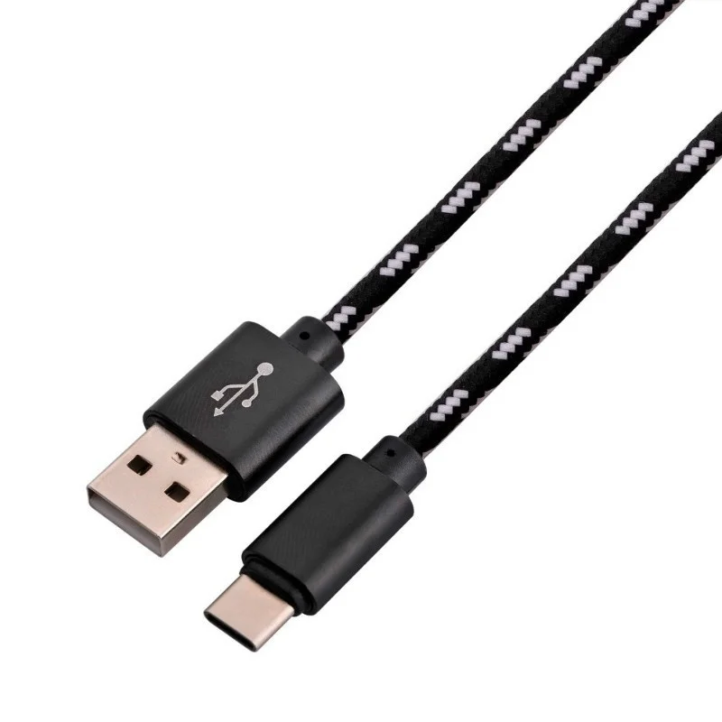 Светодиодный USB Зарядное устройство 3,1 Тип C кабель для быстрой зарядки USB для Xiaomi Mi фотокамеры мгновенного действия 8 7 6 6X A1 oneplus 6 NEX 5t 3T huawei p20 lite honor 9 10 для nokia x6 - Тип штекера: 1m cable black