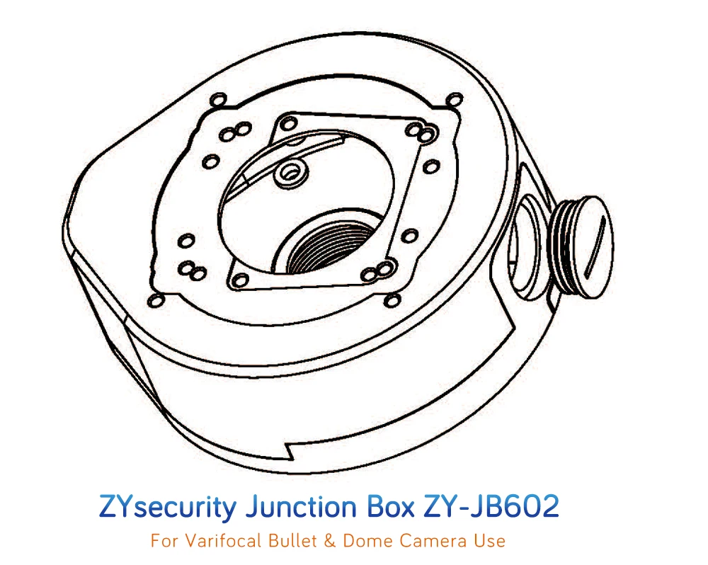 Металлическая распределительная коробка для варифокальная цилиндрическая и купольная камера, настенный кронштейн, Космический кронштейн скрытого кабеля и разъема