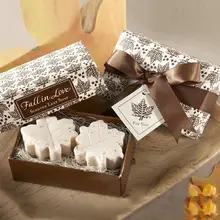 Ручной работы кленовый лист Дизайн bathr Мыло Свадебная вечеринка Валентина любовь подарок y606