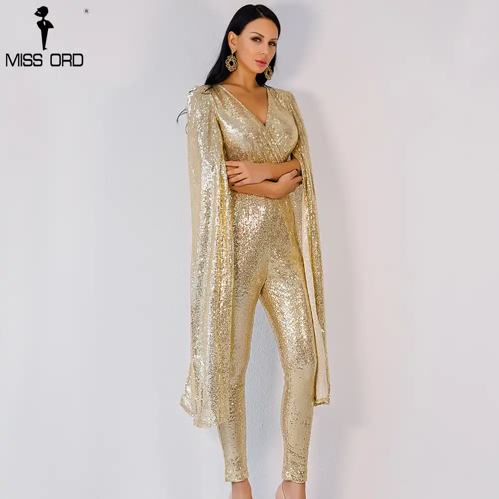 gold color jumpsuit