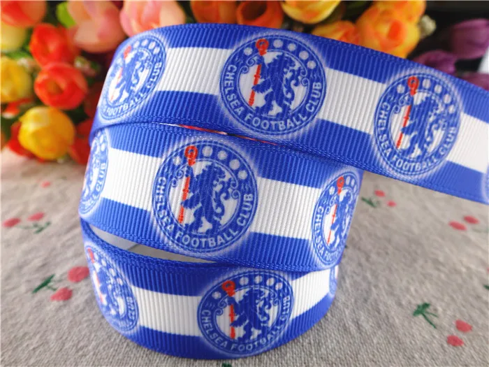 15110769, 7/8'' (22mm) 10 yards sports team logo printed grosgrain