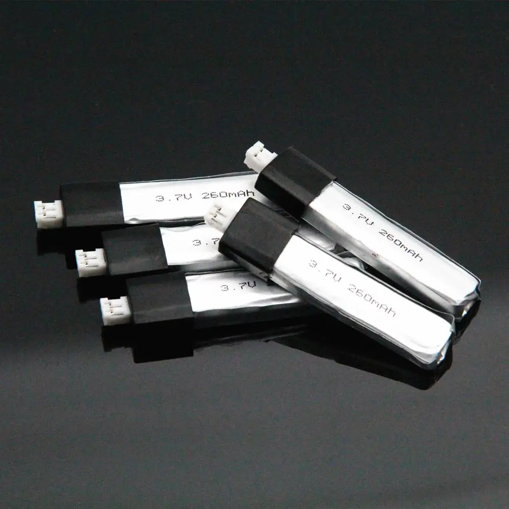 

260mAh 3.7V 30C/60C Lipo battery JST-PHR 2.0 mCPX Connector Blade Nano QX CPX Inductrix FPV PRO Tiny Whoop Drone