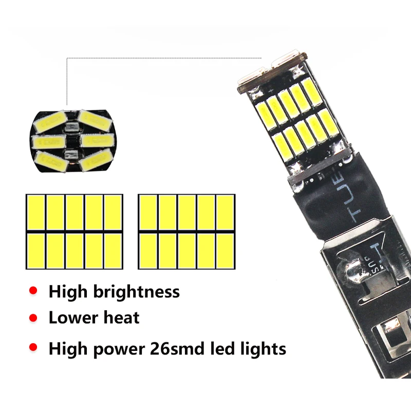 1 шт., автомобильный бочонок H1 led H3 led canbus 4014 супер дневные ходовые огни белый 26LED хвост для фар головного света и противотуманных фар с возможностью креативного дневного света 12V Авто мотоцикла лампы