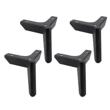 Металлические опорные ножки для мебели, регулируемый по высоте диван журнальный столик для ванной комнаты, ножки для шкафа, черные мебельные аксессуары