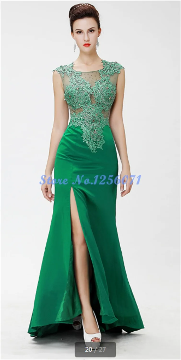 Fancy Appliques Crystal Mermaid font b Evening b font font b Dresses b font Long Court