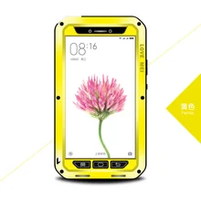Чехол LOVE MEI для Xiaomi Mi Max сверхпрочный Защитный металлический алюминиевый силиконовый корпус водонепроницаемый противоударный чехол+ закаленное стекло