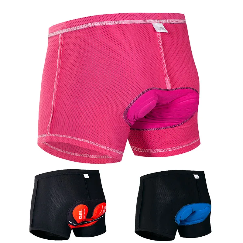 

Women's Cycling Shorts with Soft Pad Unisex Bicycle Cycling Comfortable Underwear 9D Gel Padded Bike Short Pants Tight Underwear